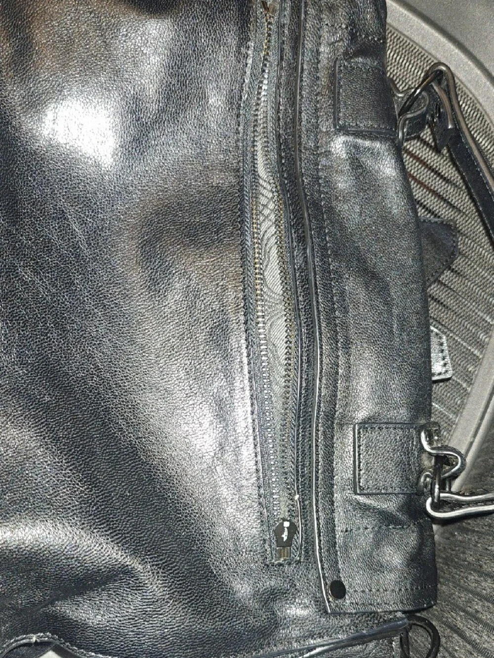 Black Leather Satchel Handbag - Women Bags